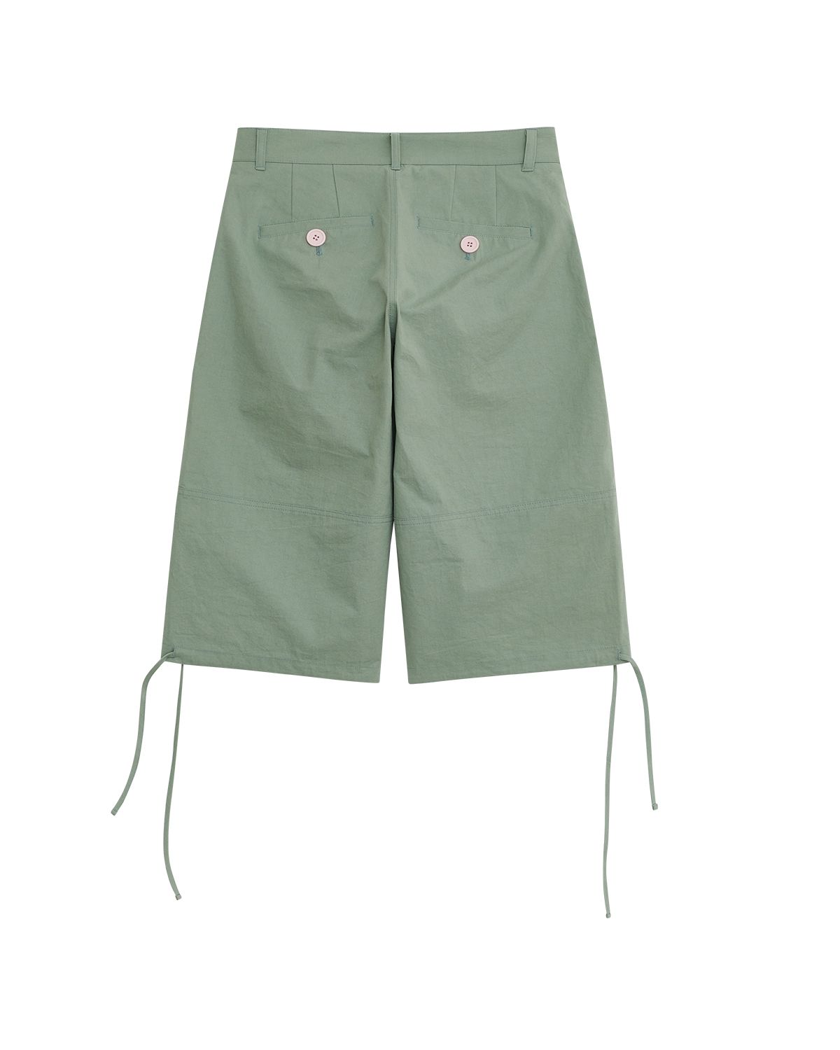 더뮤지엄비지터(THEMUSEUMVISITOR) W BUTTON CARGO CAPRI PANTS (MINT)