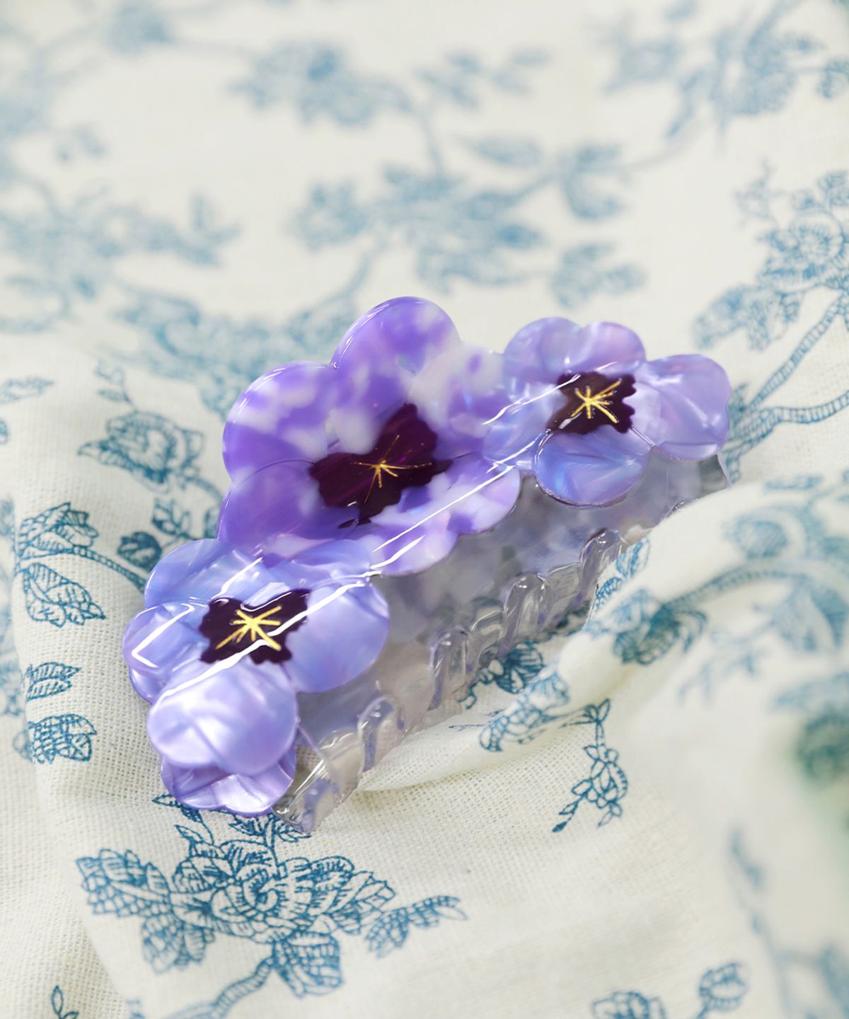 쿠쿠수제뜨(COUCOU SUZETTE) (선물포장) Trio Pansies Hair Claw