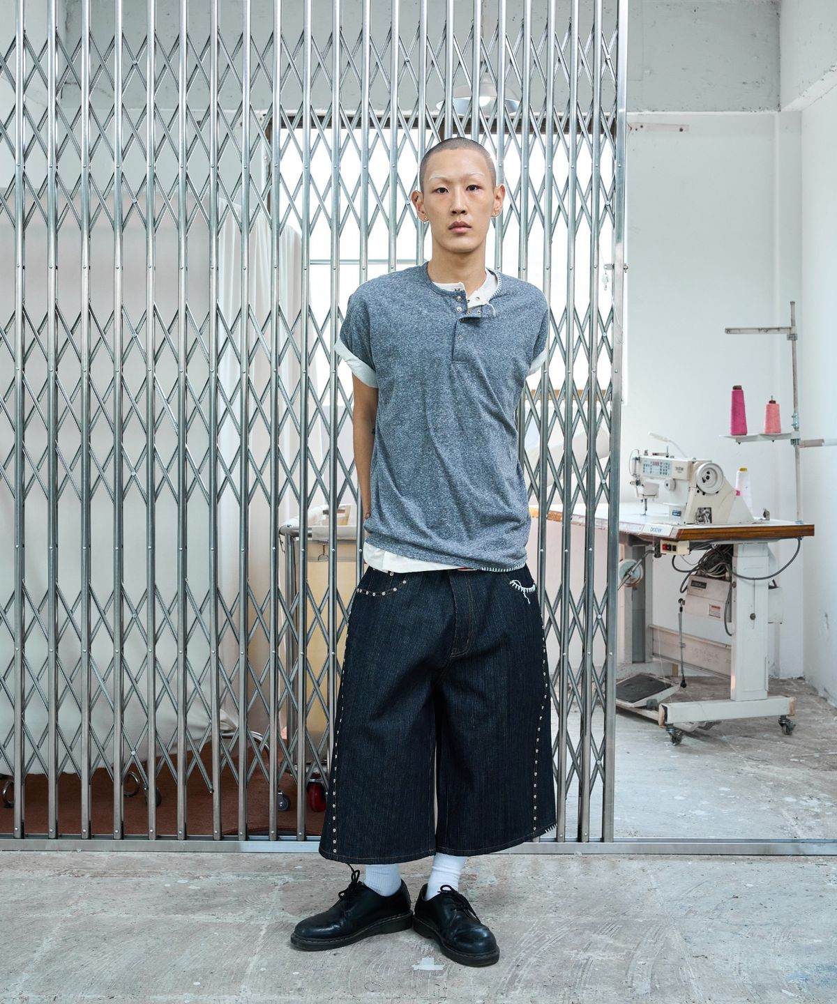 노쿨러스(NOSCOULEURS) UL DENIM SHORTS 08 INDIGO
