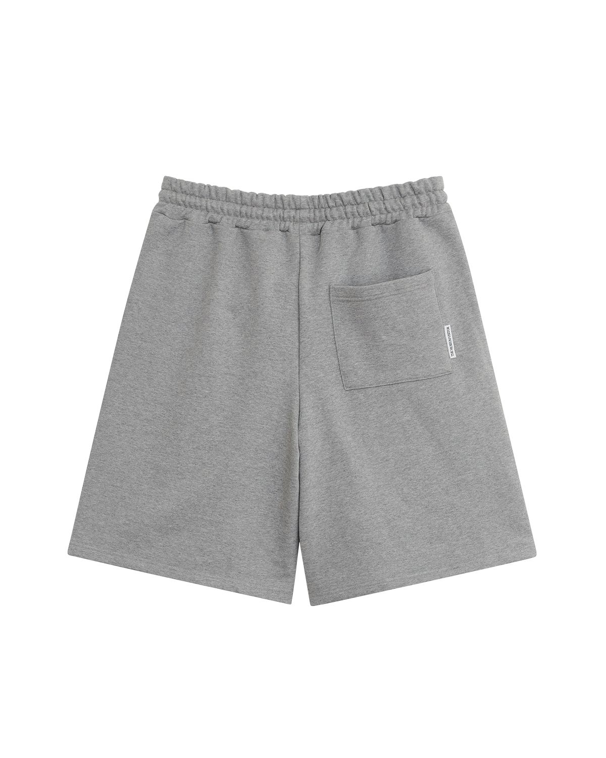 더뮤지엄비지터(THEMUSEUMVISITOR) 26 APPLIQUE BERMUDA PANTS (MELANGE GREY)