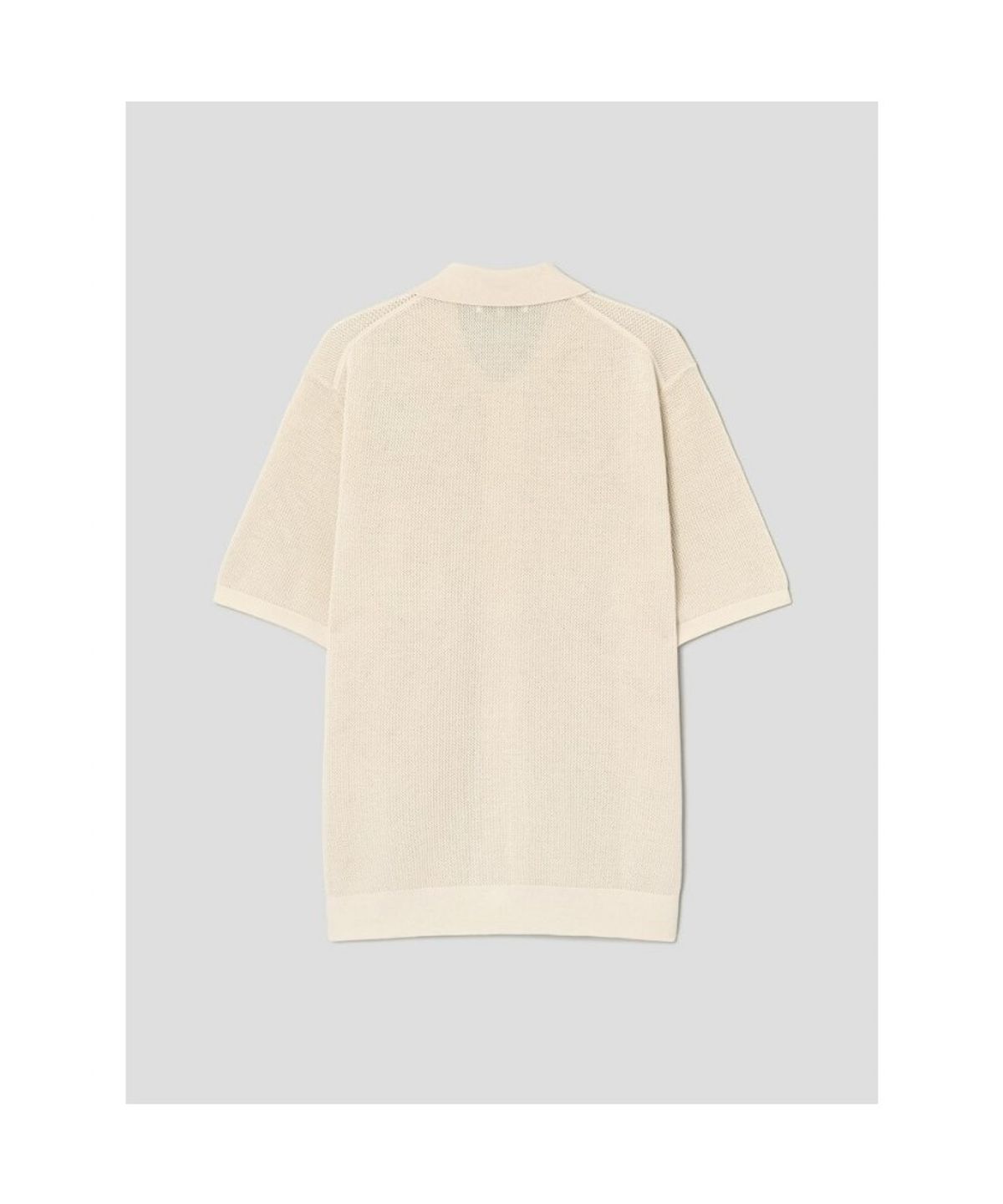 빈폴 멘(BEANPOLE MEN) 크로셰 반소매 칼라넥 카디건  아이보리