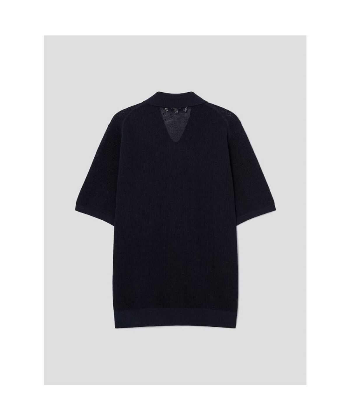 빈폴 멘(BEANPOLE MEN) 크로셰 반소매 칼라넥 카디건  네이비