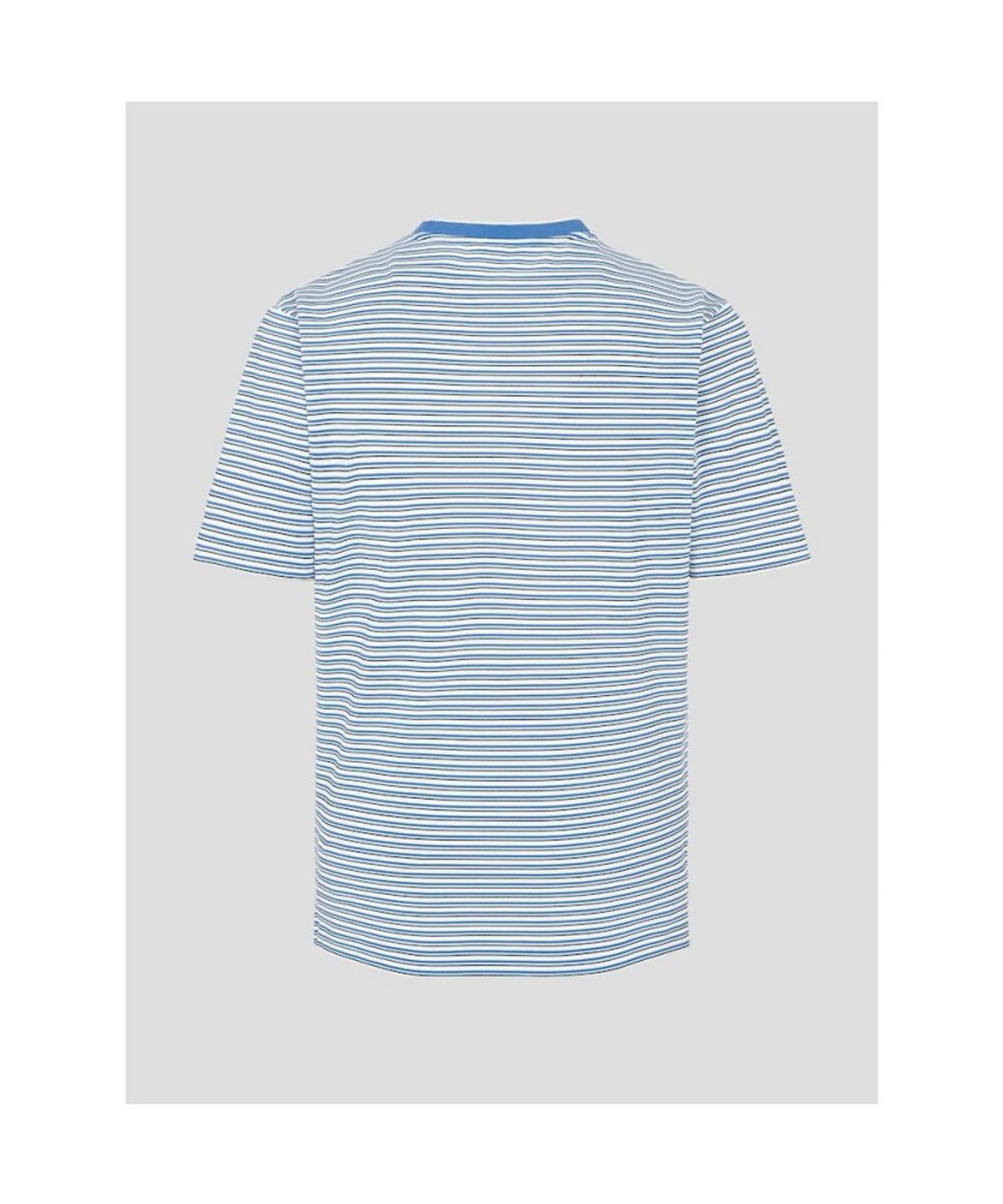 빈폴 멘(BEANPOLE MEN) 멀티 스트라이프 라운드넥 티셔츠  블루