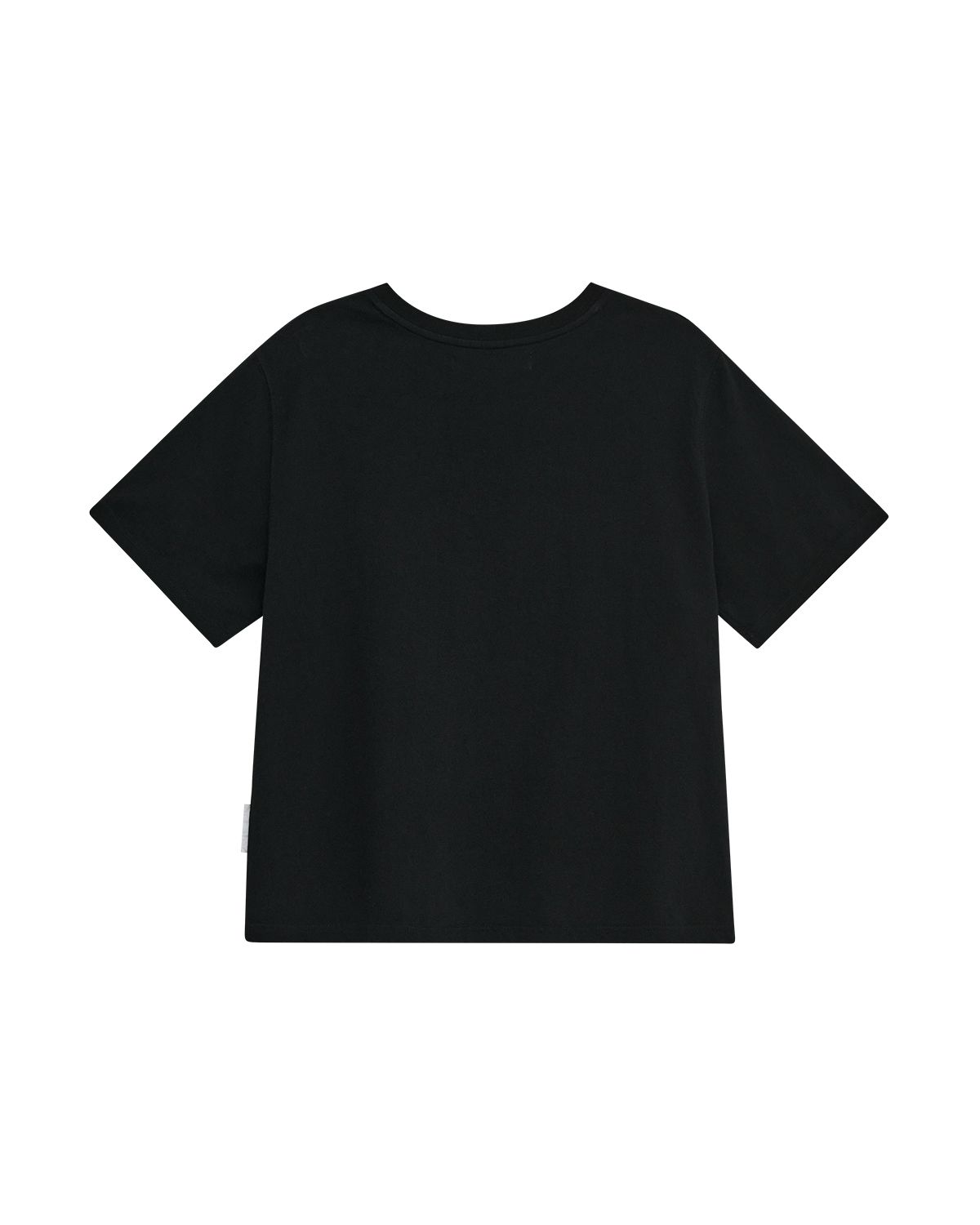더뮤지엄비지터(THEMUSEUMVISITOR) MULTI FLOWER PATCH T-SHIRT (BLACK)
