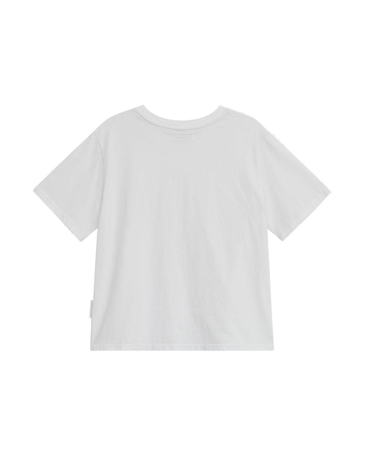 더뮤지엄비지터(THEMUSEUMVISITOR) MULTI FLOWER PATCH T-SHIRT (WHITE)