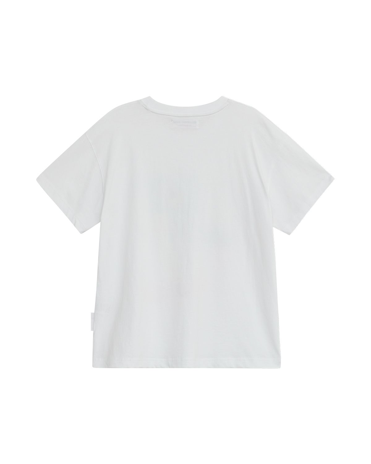 더뮤지엄비지터(THEMUSEUMVISITOR) GALLERY WORDING OVERFIT T-SHIRT (WHITE)