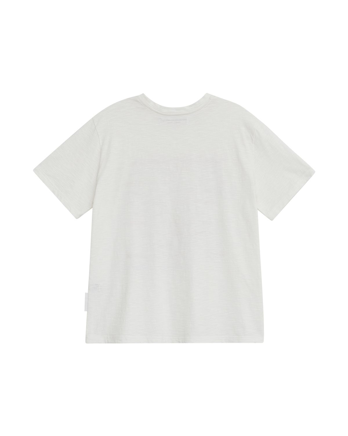 더뮤지엄비지터(THEMUSEUMVISITOR) COLOR TYPO SLUB T-SHIRT (WHITE)