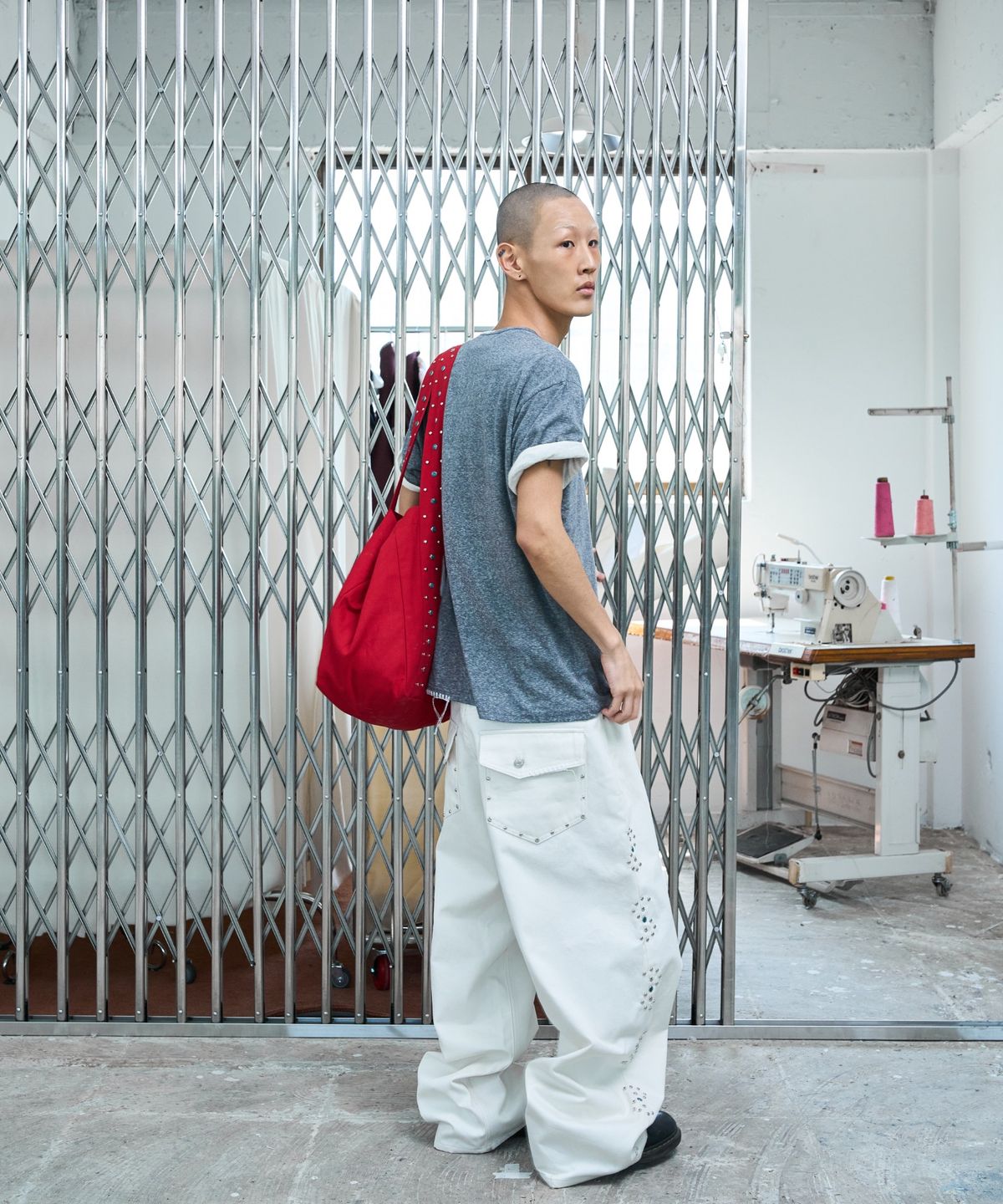 노쿨러스(NOSCOULEURS) UL DENIM PANTS 06 CREAM