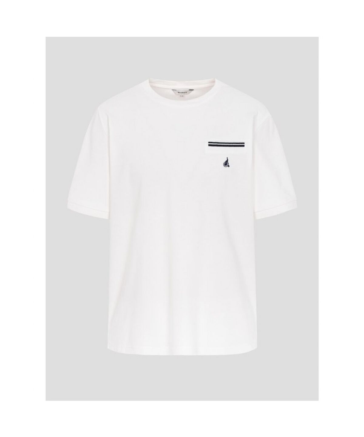 빈폴 멘(BEANPOLE MEN) 허니쿨 라운드넥 티셔츠  화이트