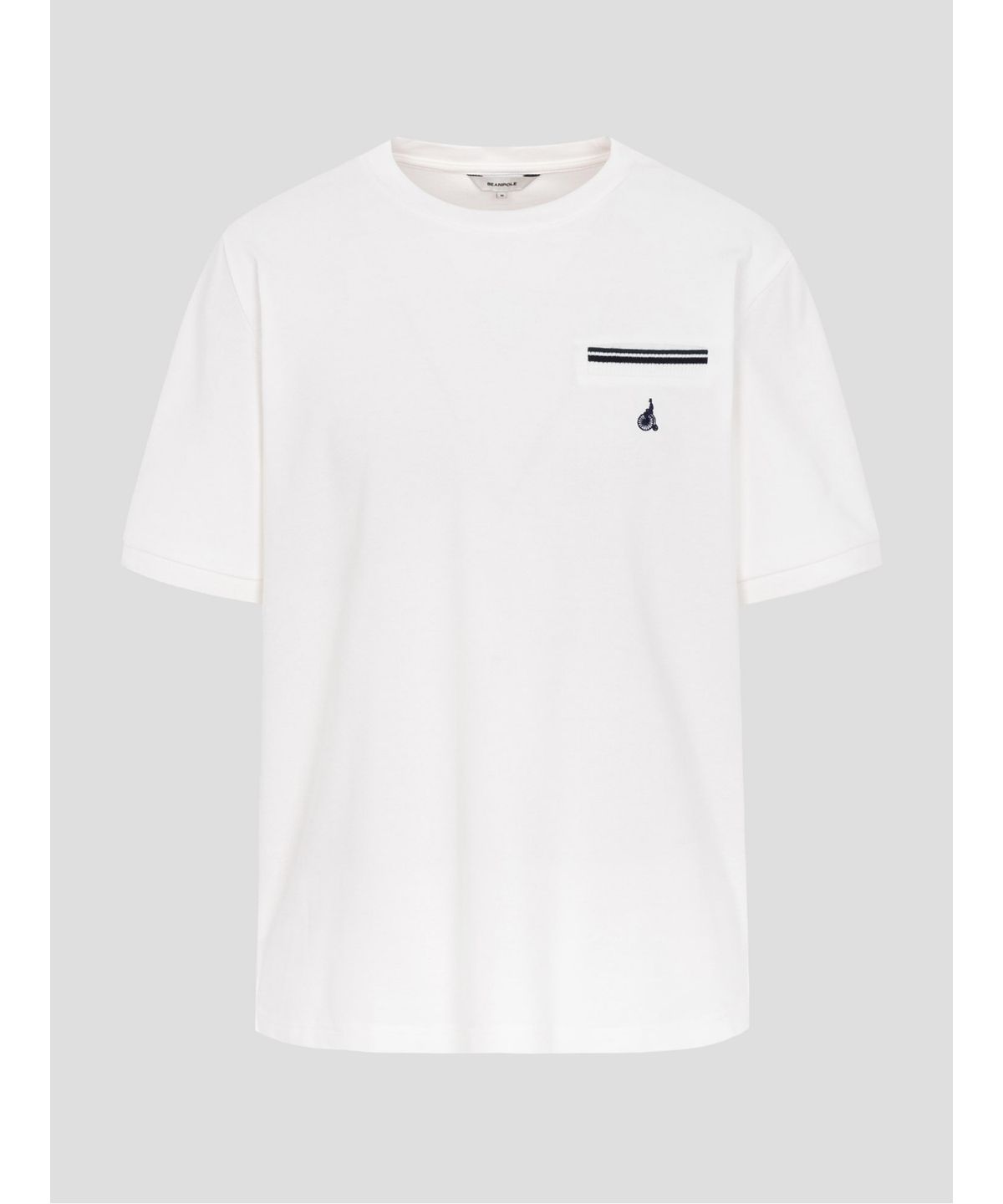 빈폴 멘(BEANPOLE MEN) 허니쿨 라운드넥 티셔츠  화이트