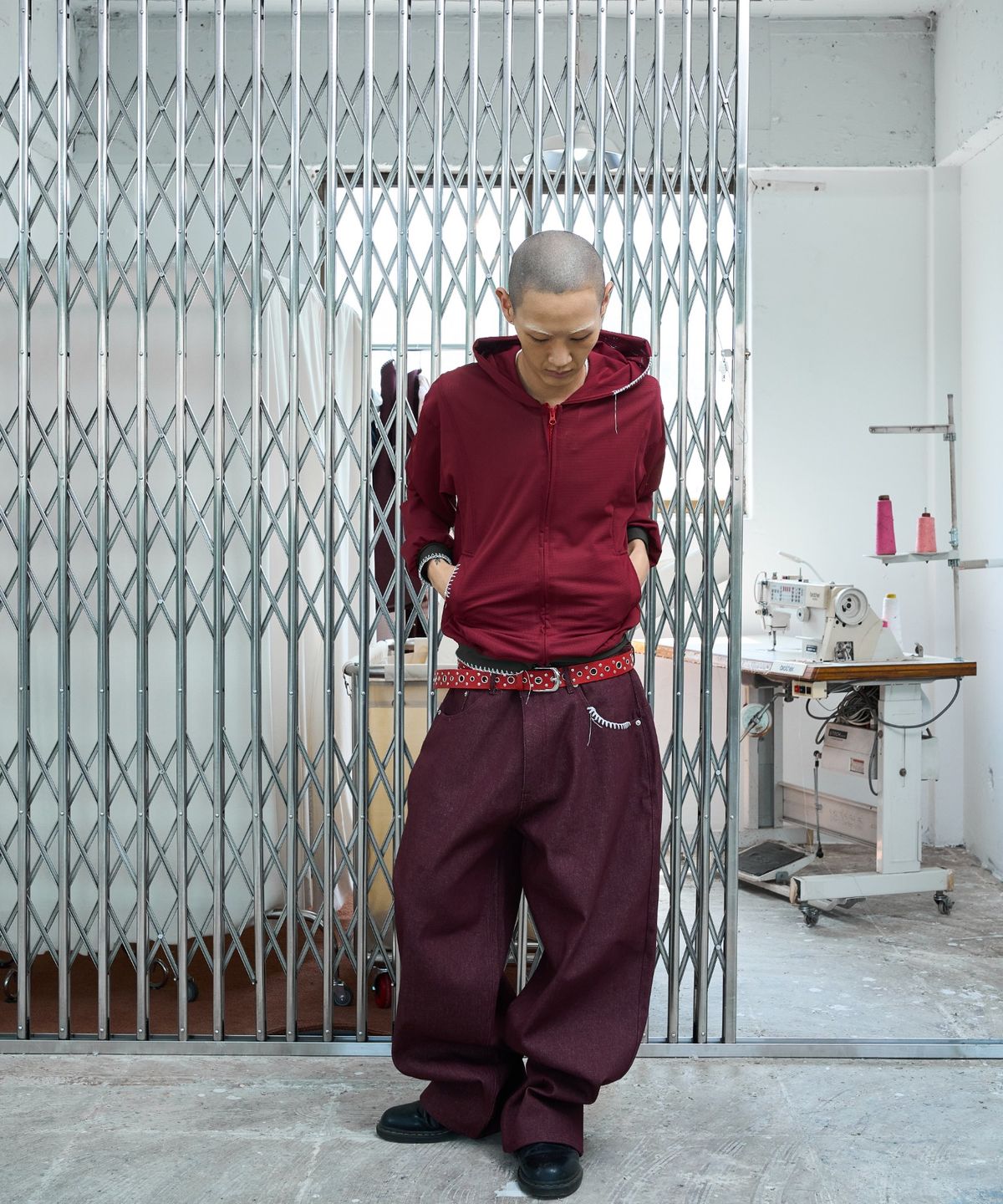 노쿨러스(NOSCOULEURS) UL DENIM PANTS 05 RED