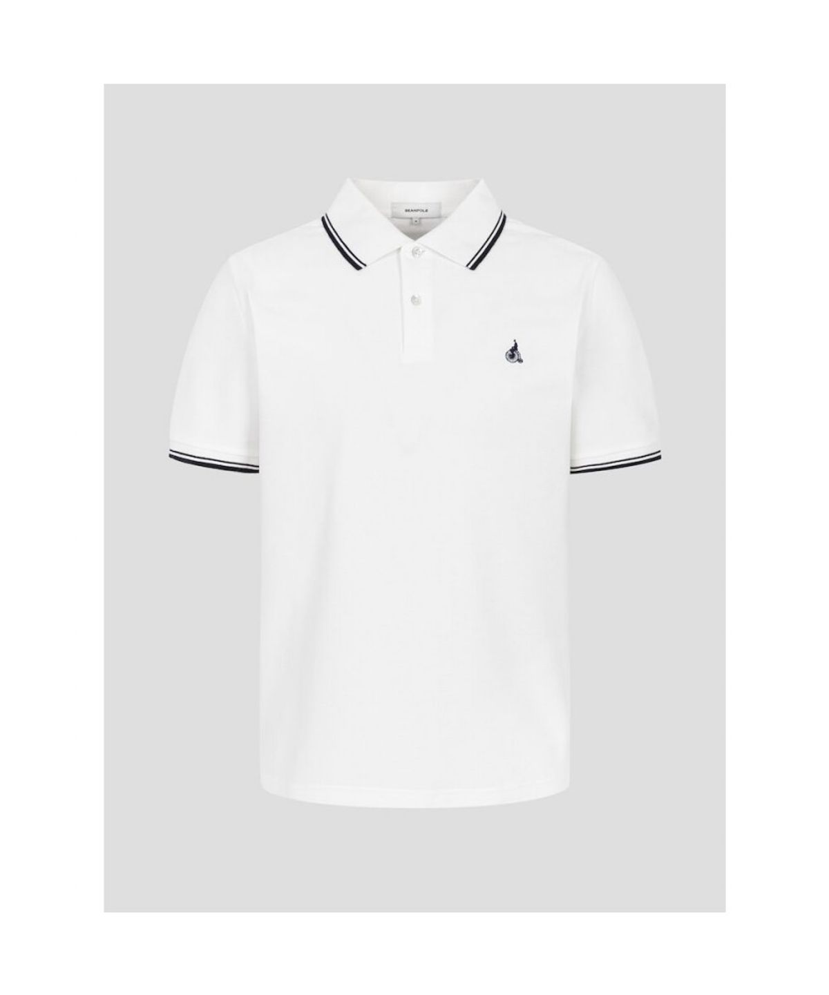 빈폴 멘(BEANPOLE MEN) 허니쿨 칼라넥 티셔츠  화이트