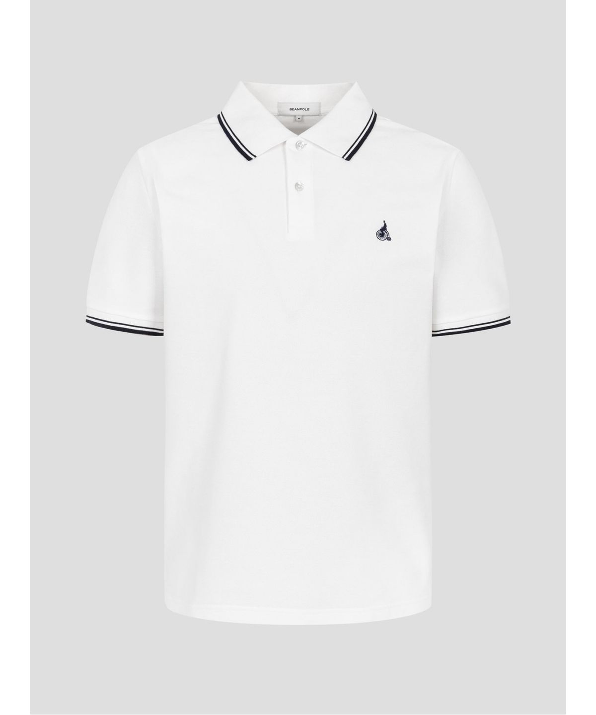 빈폴 멘(BEANPOLE MEN) 허니쿨 칼라넥 티셔츠  화이트