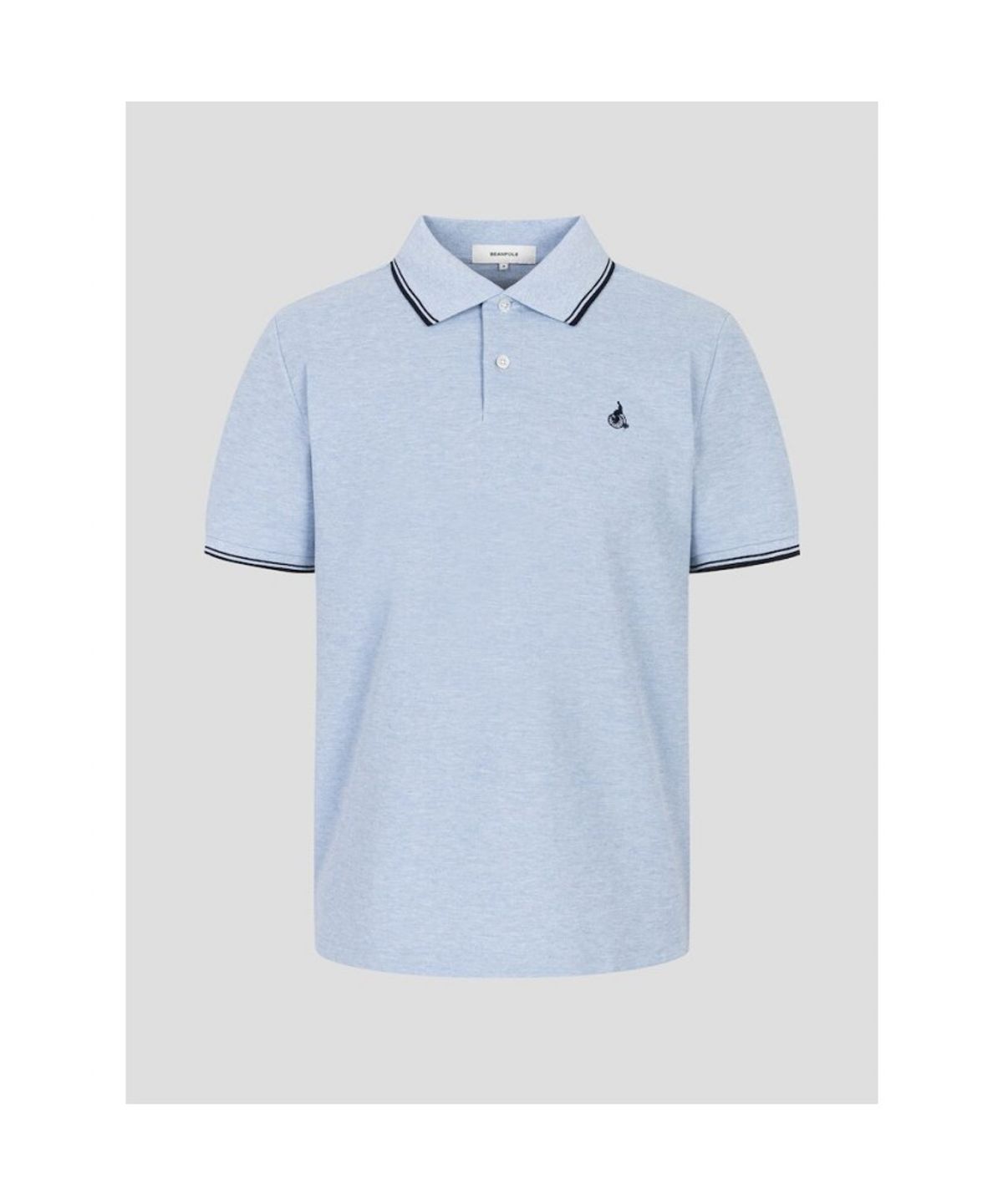 빈폴 멘(BEANPOLE MEN) 허니쿨 칼라넥 티셔츠  스카이 블루