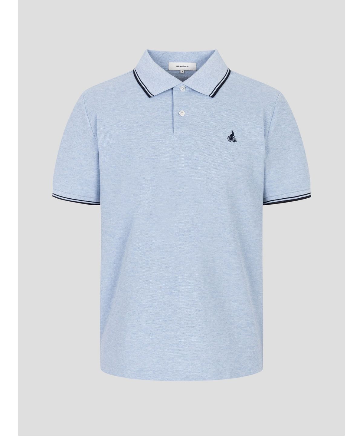 빈폴 멘(BEANPOLE MEN) 허니쿨 칼라넥 티셔츠  스카이 블루