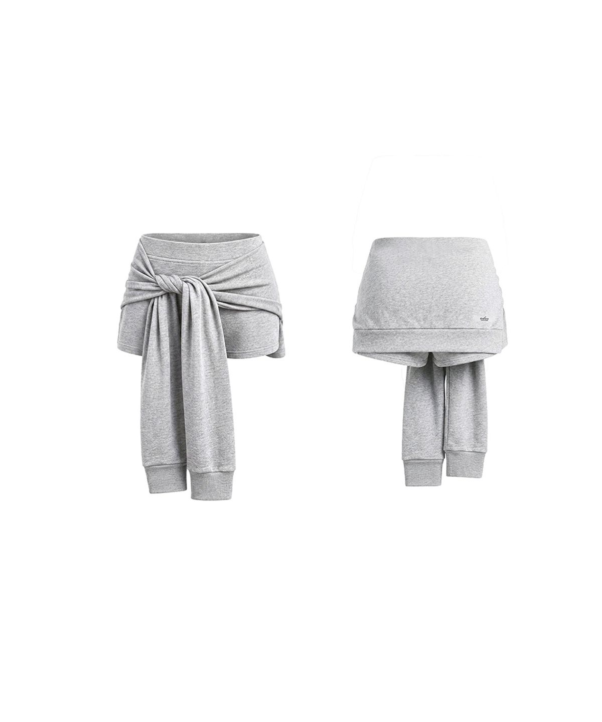 오도어(ODOR) Tie short pants - Grey