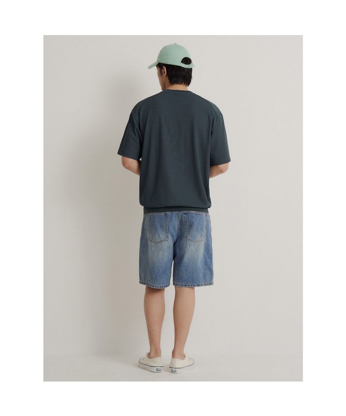 빈폴 멘(BEANPOLE MEN) 젠틀테크 캐주얼 와플 라운드티  그린