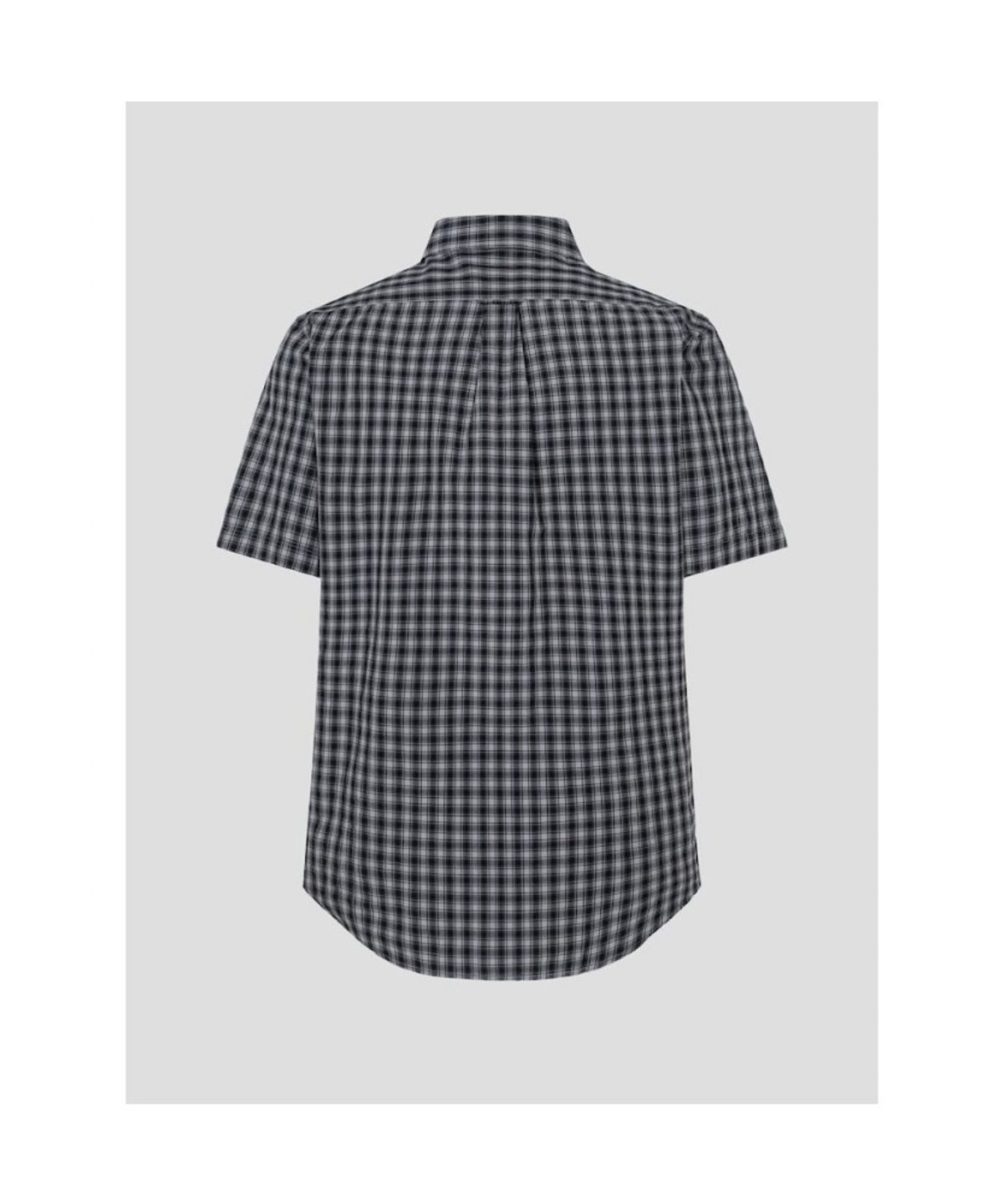 빈폴 멘(BEANPOLE MEN) 스몰 체크 반소매 셔츠  애쉬