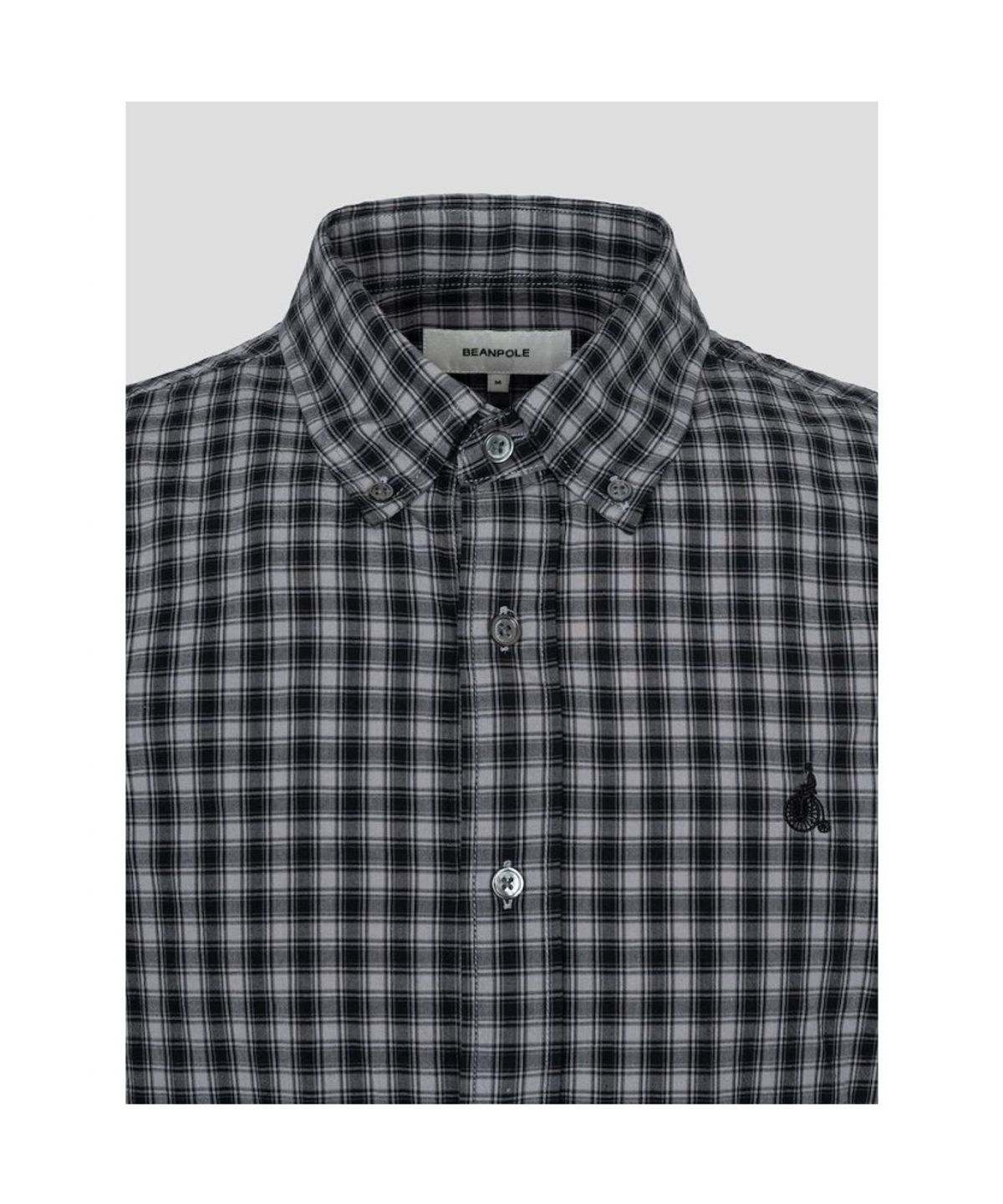 빈폴 멘(BEANPOLE MEN) 스몰 체크 반소매 셔츠  애쉬