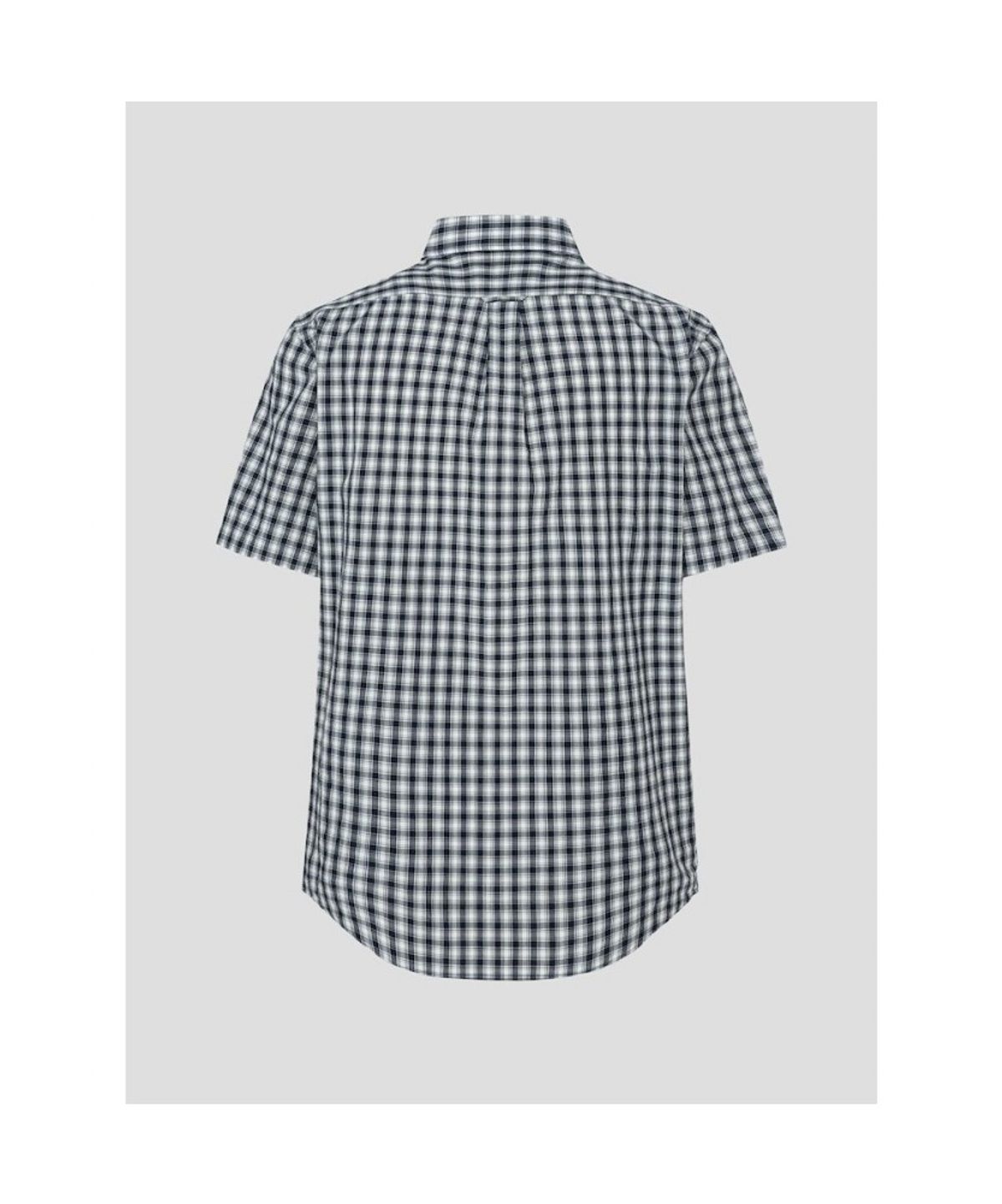 빈폴 멘(BEANPOLE MEN) 스몰 체크 반소매 셔츠  네이비