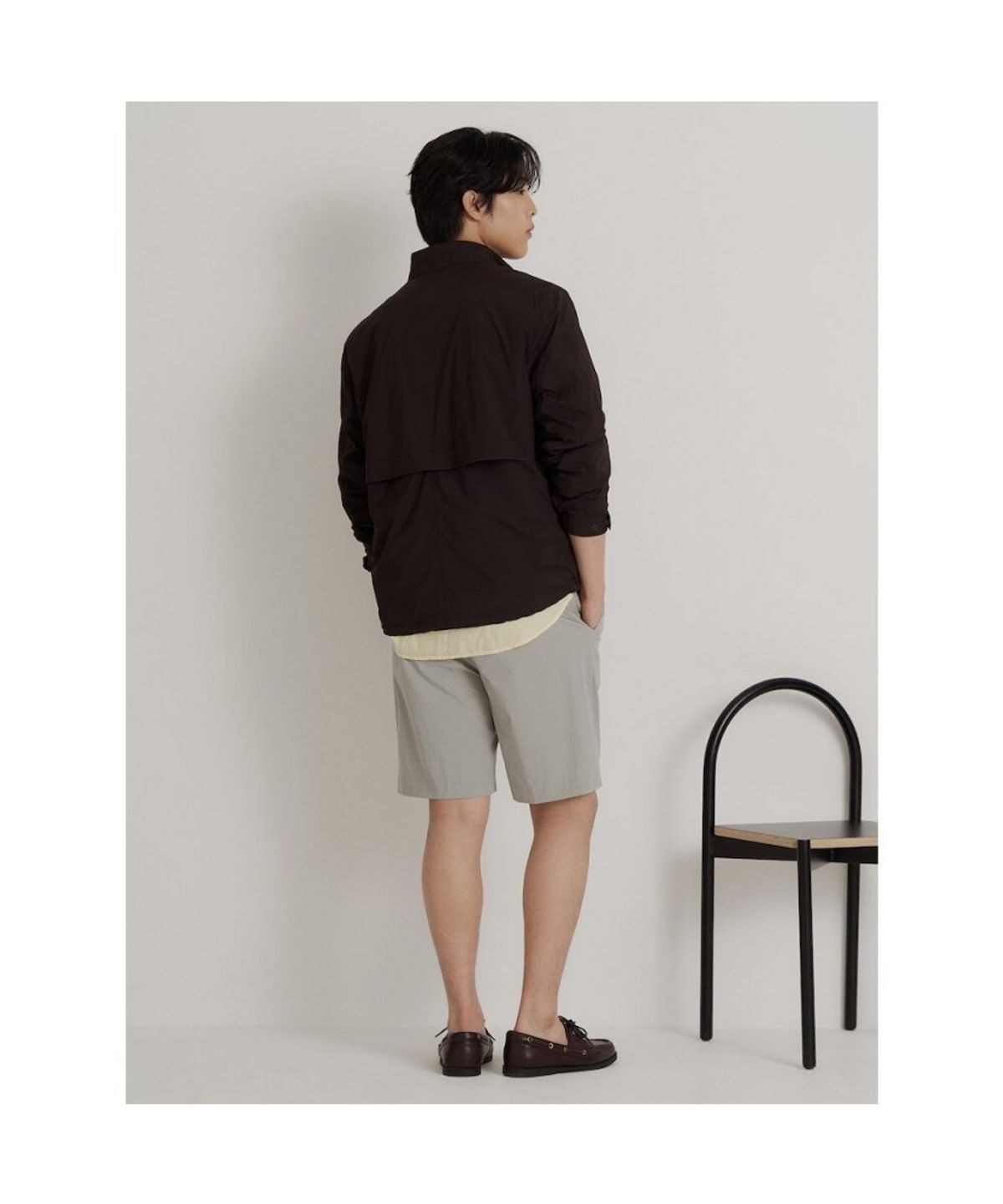 빈폴 멘(BEANPOLE MEN) 나일론 하프 팬츠  라이트 그레이