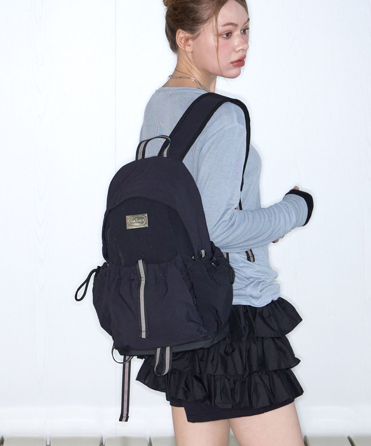 파온스(PAONS) [기획세트] 루비 데일리 백팩 & 나일론 복조리 파우치