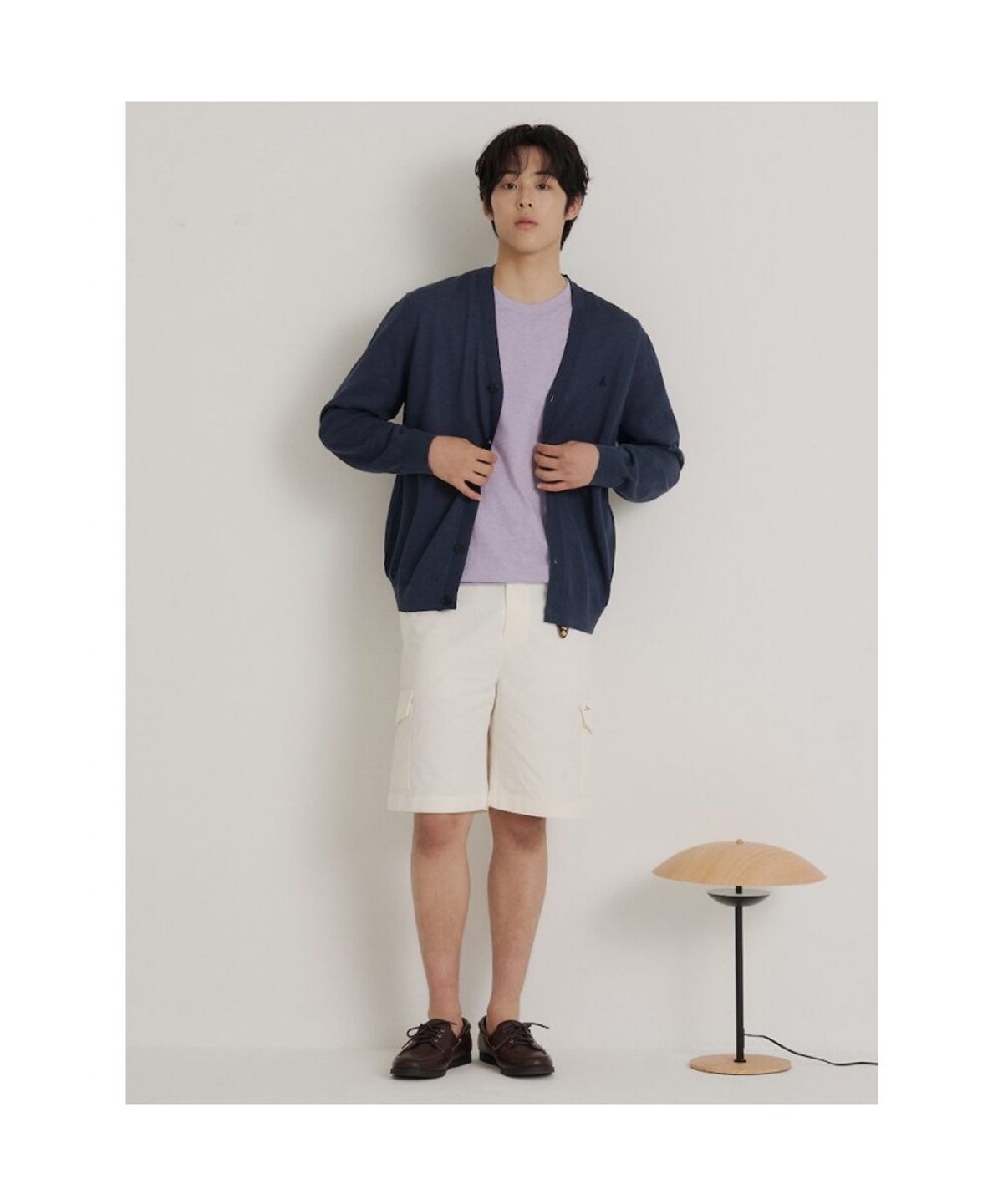 빈폴 멘(BEANPOLE MEN) [다리아송] 카고 하프 팬츠  화이트