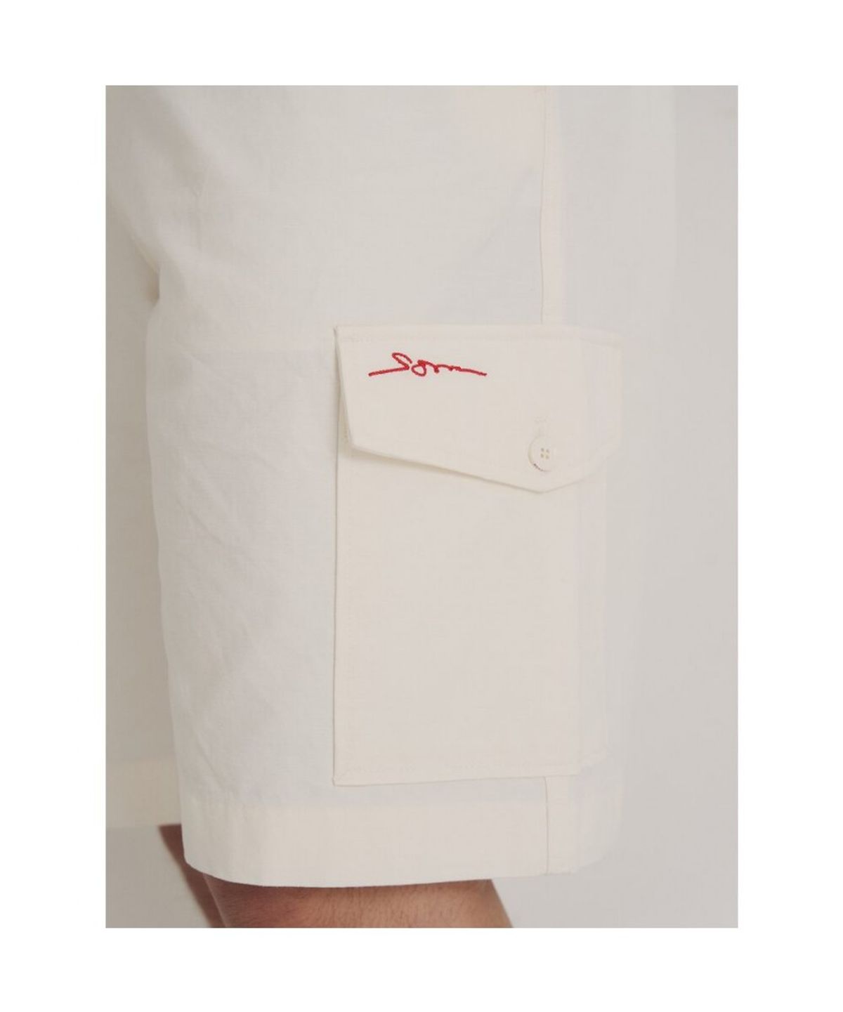 빈폴 멘(BEANPOLE MEN) [다리아송] 카고 하프 팬츠  화이트
