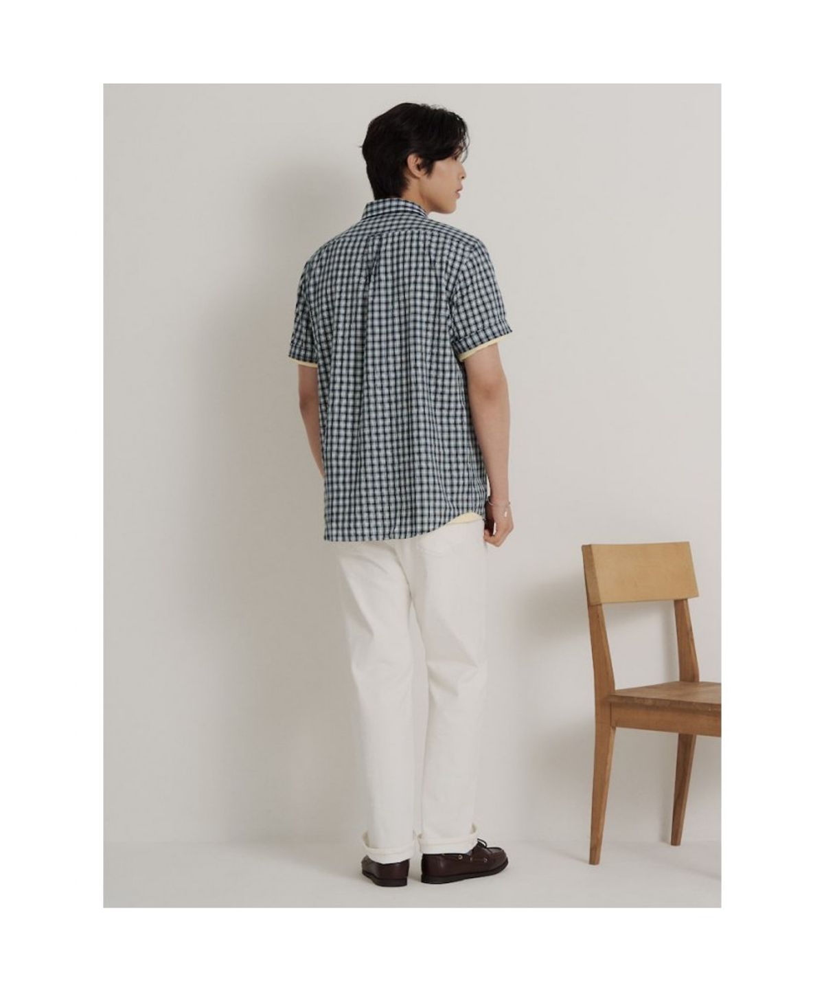 빈폴 멘(BEANPOLE MEN) 여름 컴포트핏 데님 팬츠  화이트