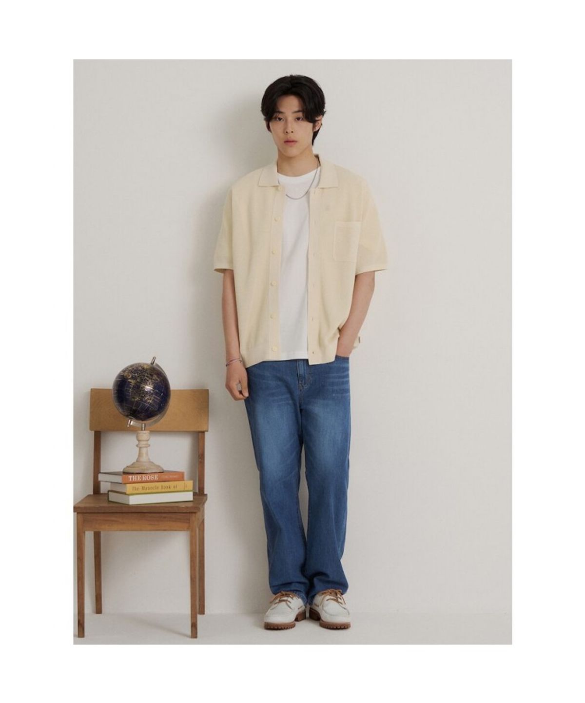 빈폴 멘(BEANPOLE MEN) 여름 컴포트핏 데님 팬츠  블루