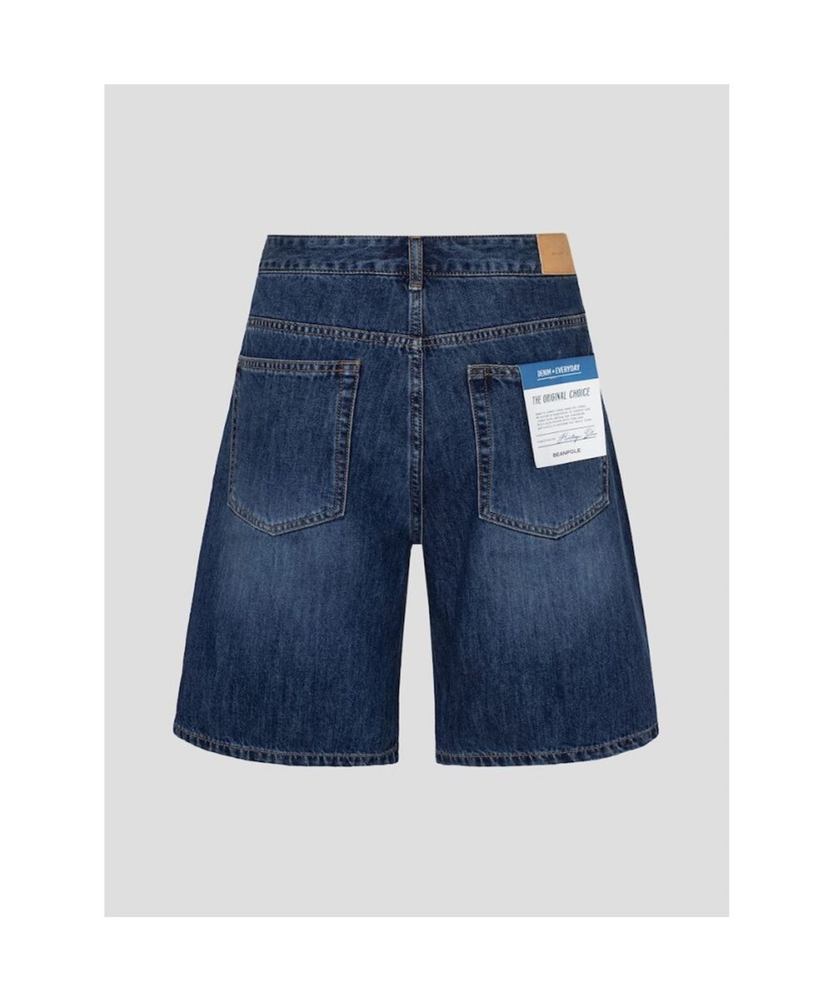 빈폴 멘(BEANPOLE MEN) 워싱 데님 하프 팬츠  블루