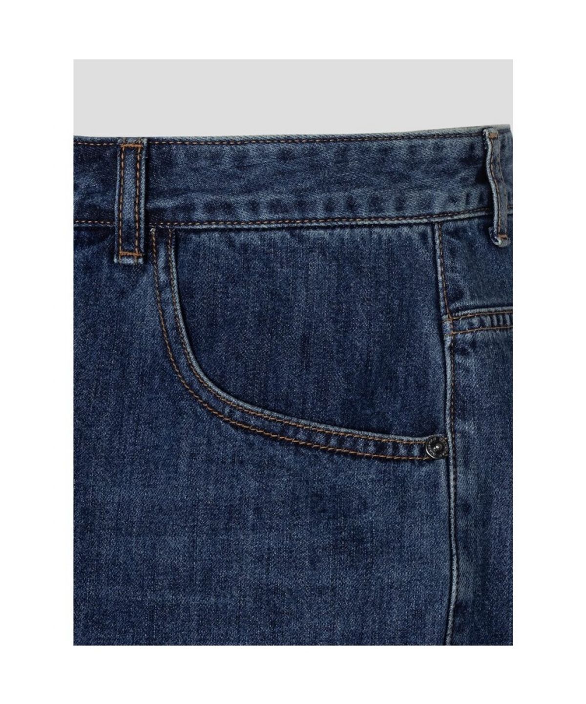 빈폴 멘(BEANPOLE MEN) 워싱 데님 하프 팬츠  블루