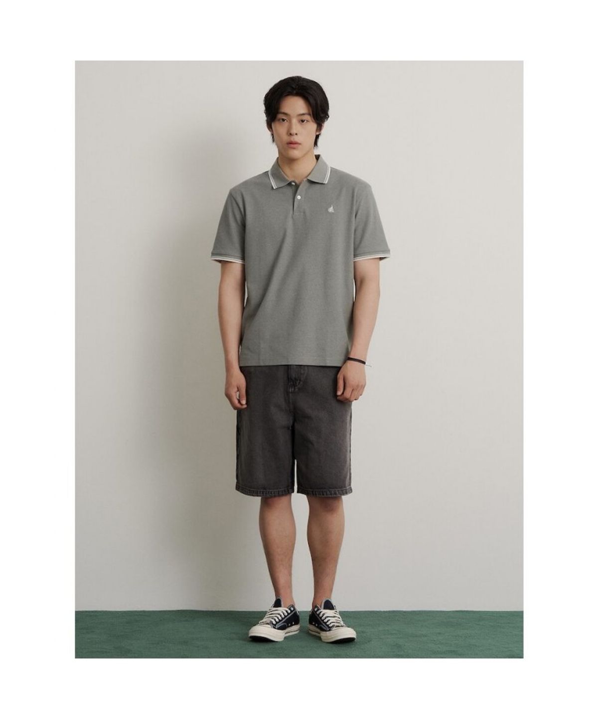 빈폴 멘(BEANPOLE MEN) 버뮤다 데님 팬츠  애쉬