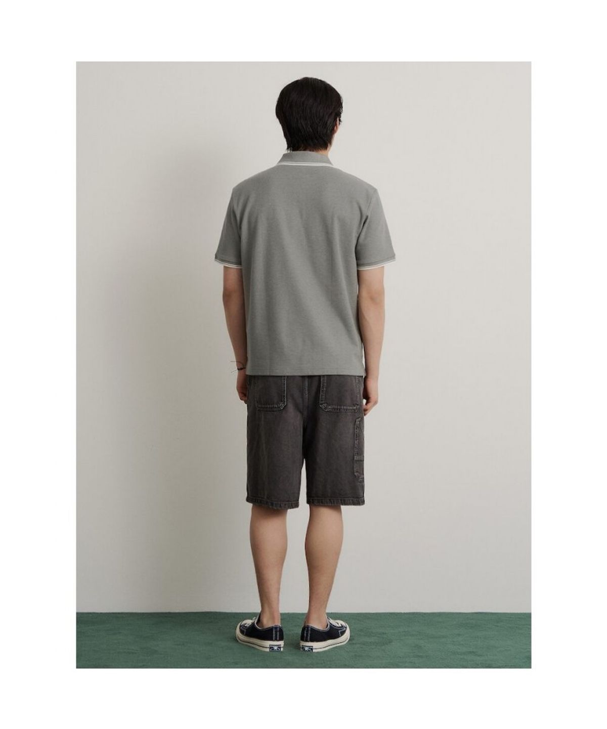 빈폴 멘(BEANPOLE MEN) 버뮤다 데님 팬츠  애쉬