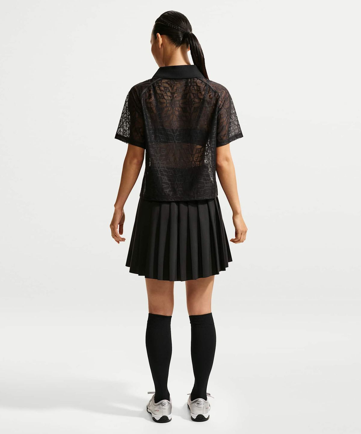 나이키(NIKE) 스포츠웨어 미드라이즈 플리츠 스커트 W - 블랙 / IF0590-010