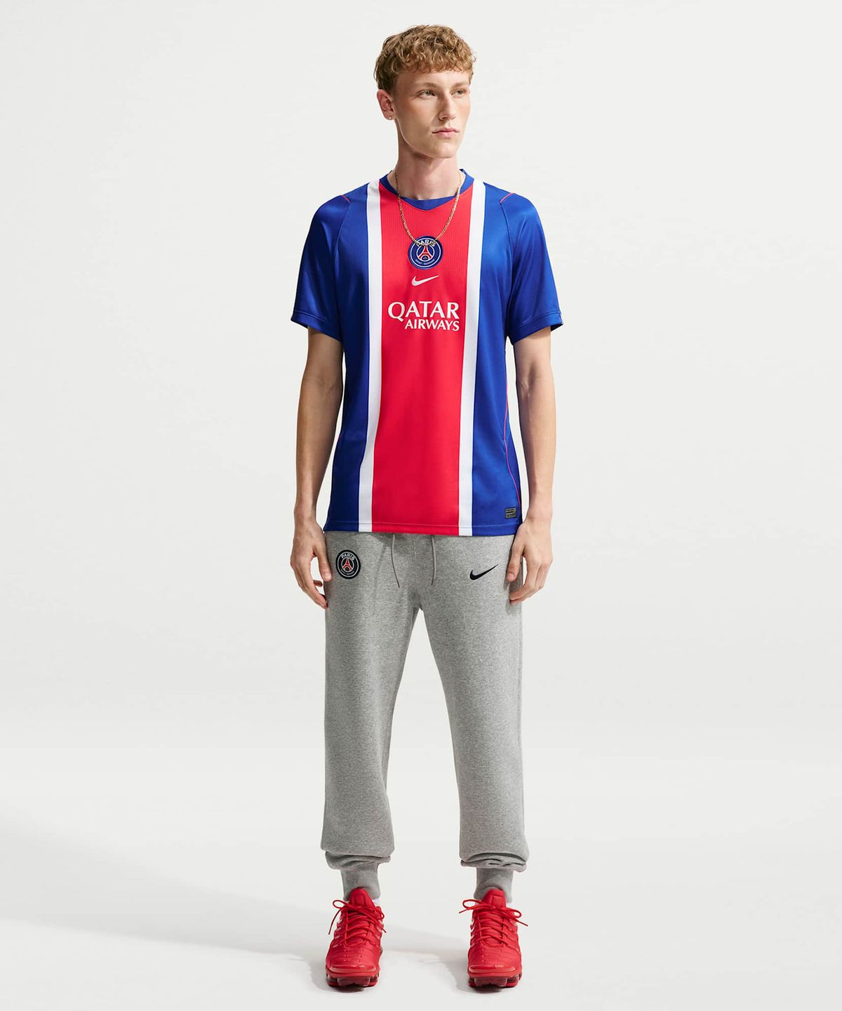 나이키(NIKE) 파리 생제르맹 2026/27 스타디움 홈 드라이 핏 축구 레플리카 저지 M - 올드 로얄:화이트:유니버시티 레드:화이트 / II1885-417