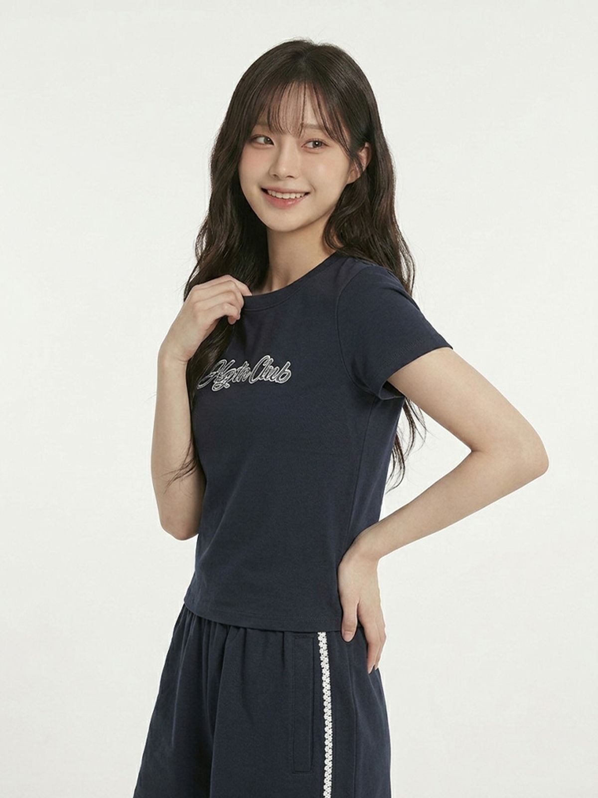 행텐 틴즈(HANGTEN TEENS) 틴즈 여아 도트 그래픽 반팔 티셔츠_277(14570-131-439-05)