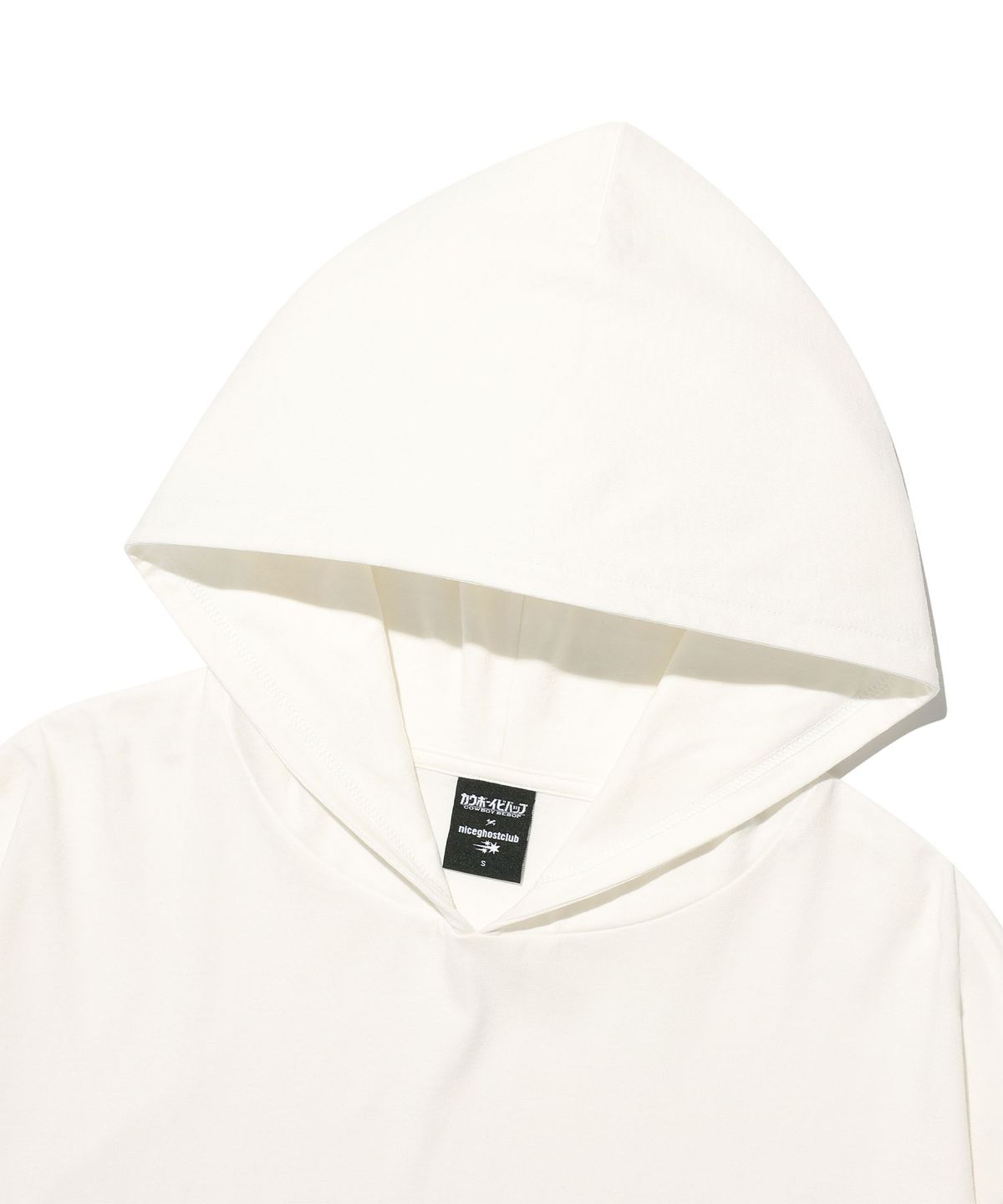 나이스고스트클럽(NICEGHOSTCLUB) X COWBOY BEBOP FAYE BIG BIG HOODED LS TEE_OFF WHITE(NG2GSUT552D)