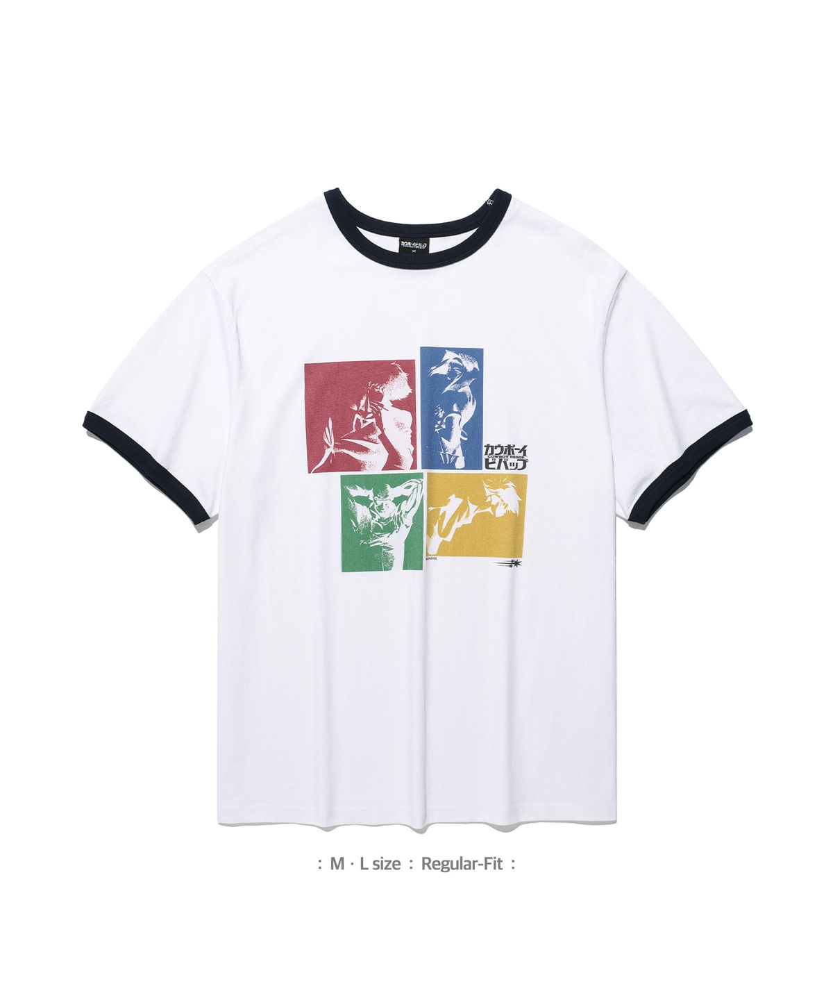 나이스고스트클럽(NICEGHOSTCLUB) X COWBOY BEBOP OP RINGER TEE_WHITE(NG2GMUT503D)