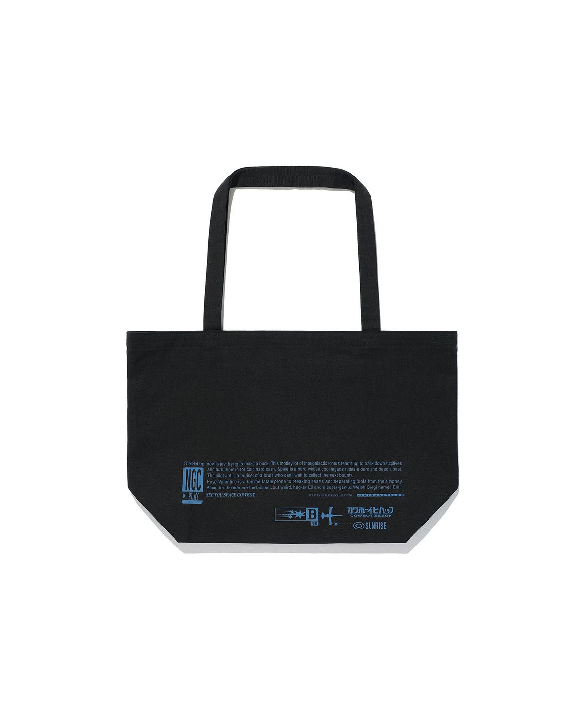 나이스고스트클럽(NICEGHOSTCLUB) X COWBOY BEBOP OP TOTE BAG_BLACK(NG2GMUAB40D)