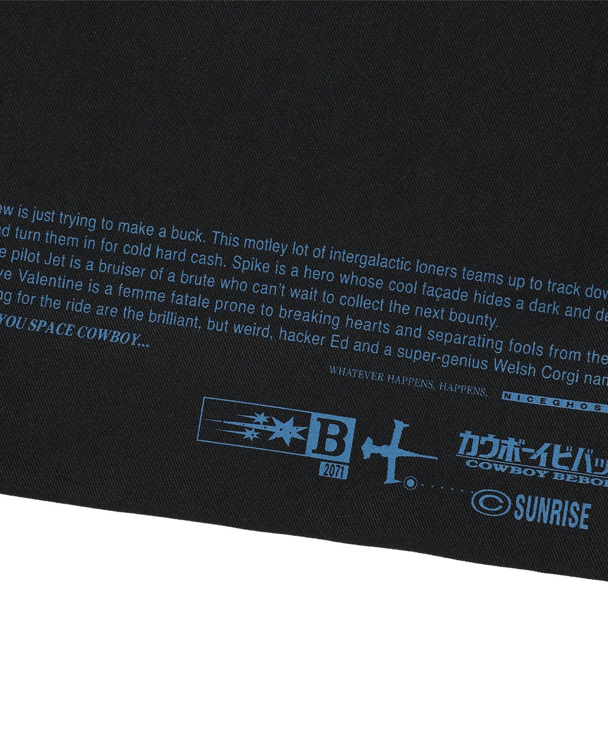나이스고스트클럽(NICEGHOSTCLUB) X COWBOY BEBOP OP TOTE BAG_BLACK(NG2GMUAB40D)