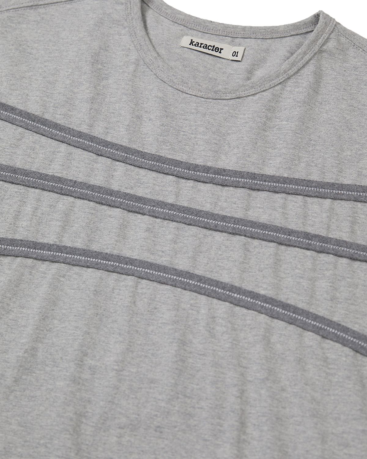 카락터(KARACTOR) Orbit half T-shirts / Melange gray