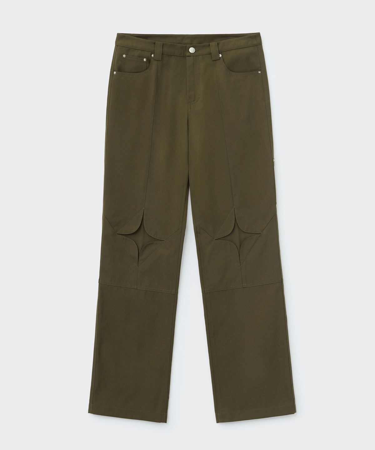 코스모스(COSMOSS) QUILTING PATTERN PANTS (KHAKI BROWN)