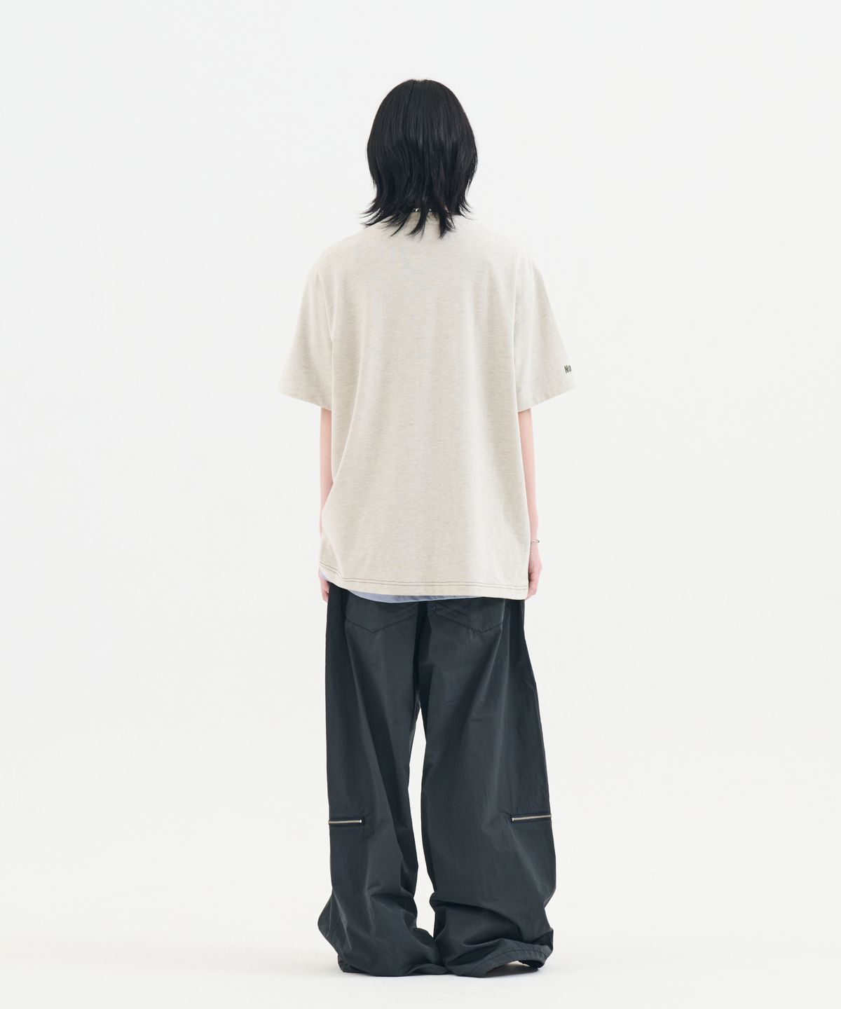 논타입(NONTYPE) SOUNDWAVE GRAPHIC TEE (OATMEAL)