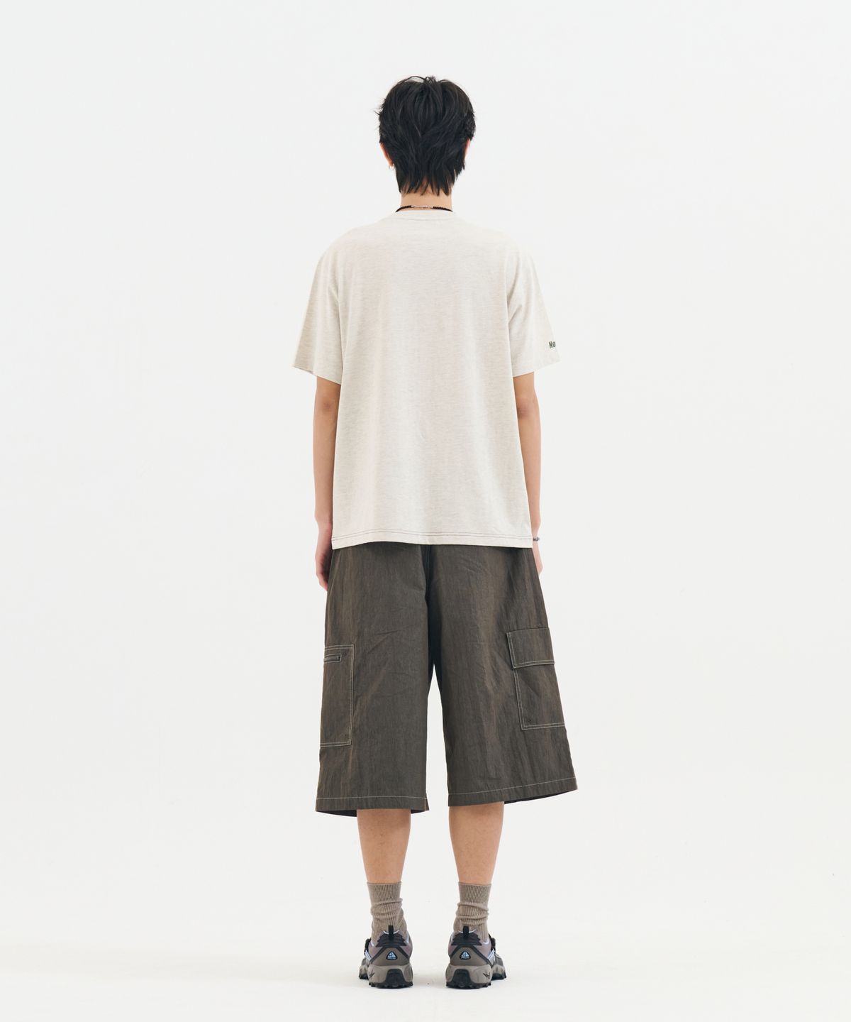 논타입(NONTYPE) SOUNDWAVE GRAPHIC TEE (OATMEAL)