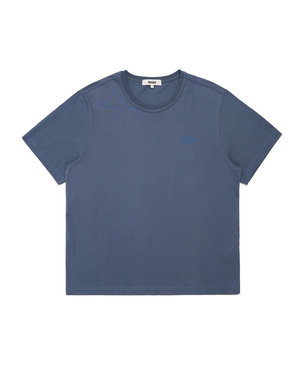 논타입(NONTYPE) FADE PRESENCE CROP TEE (NAVY)