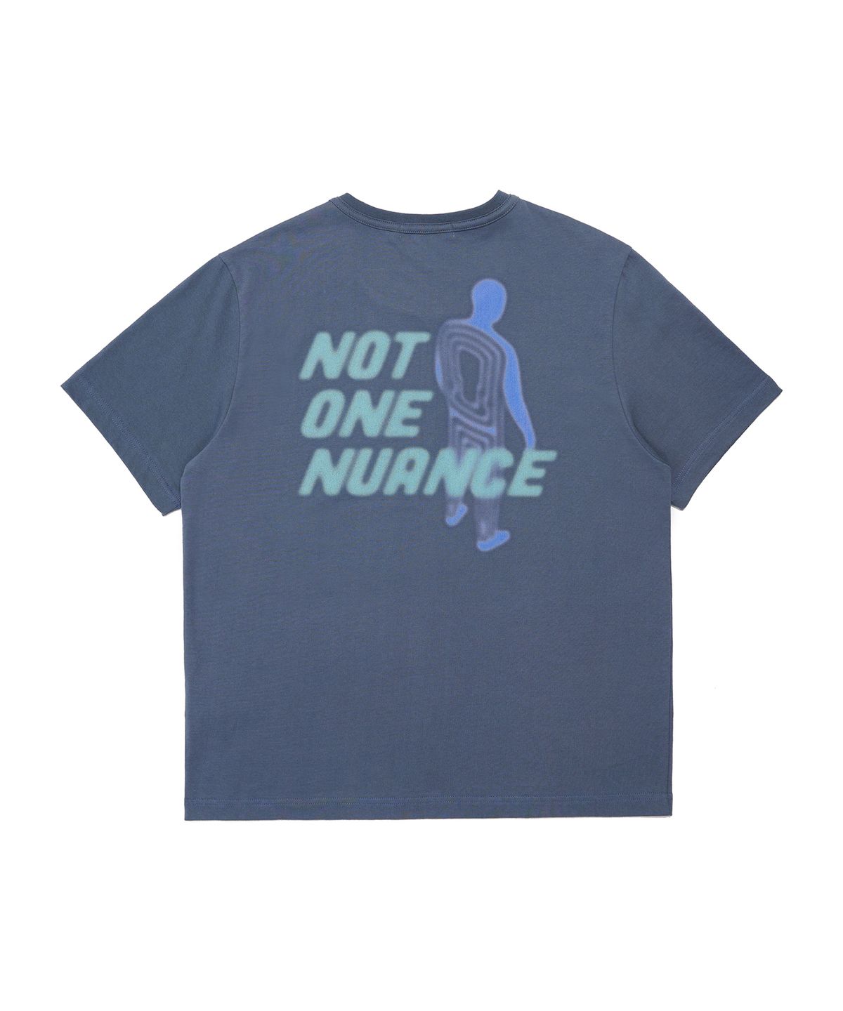 논타입(NONTYPE) FADE PRESENCE CROP TEE (NAVY)