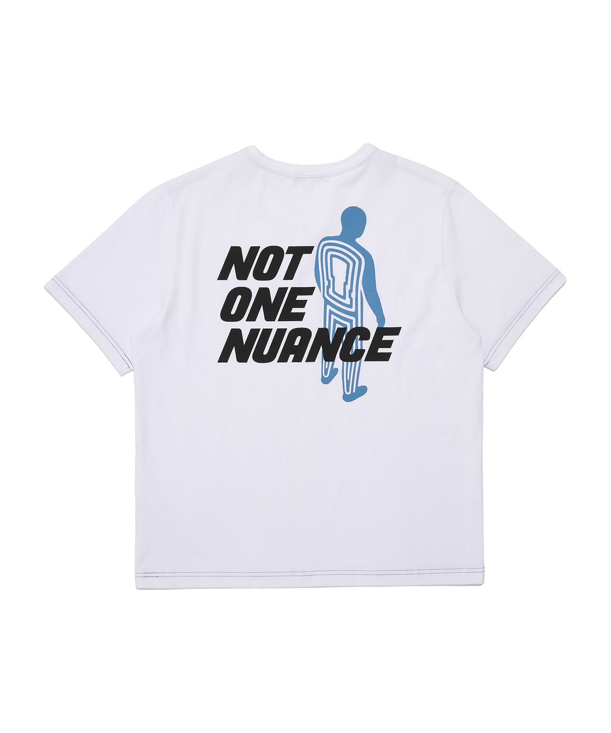 논타입(NONTYPE) FADE PRESENCE CROP TEE (WHITE)