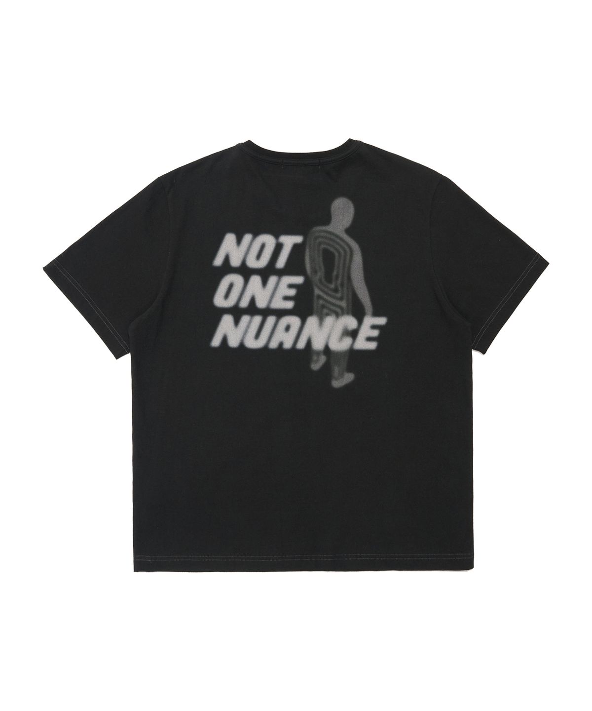 논타입(NONTYPE) FADE PRESENCE CROP TEE (BLACK)