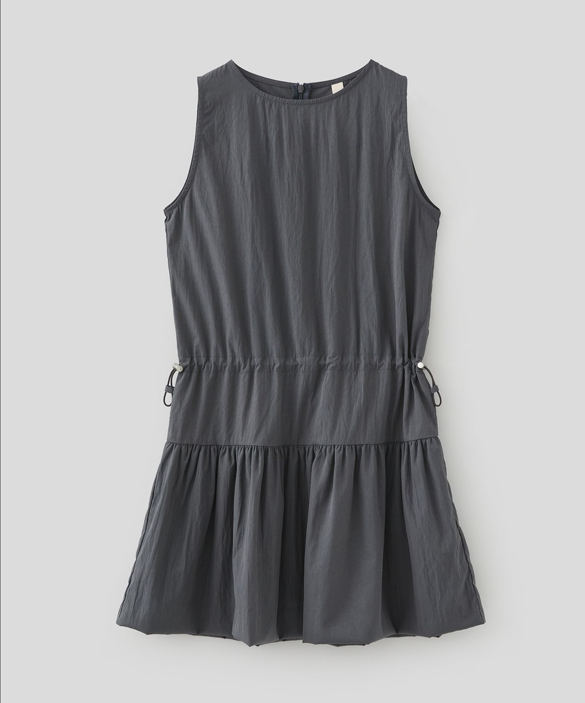 로우넬라인(LOW NELLINE) SENA NYLON STRING DRESS_CHARCOAL